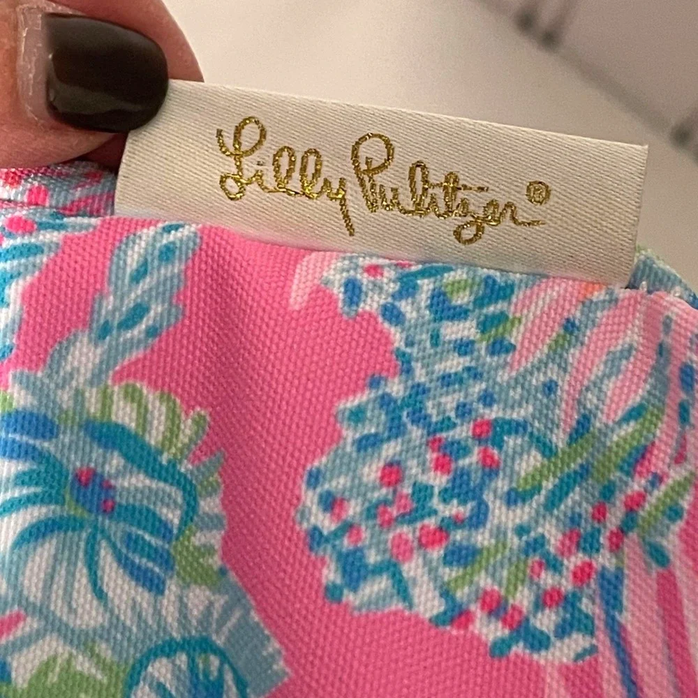 Lilly Pulitzer Seaing Things RARE‎ Insulated Cooler Bag Women Pink Blue Tropical